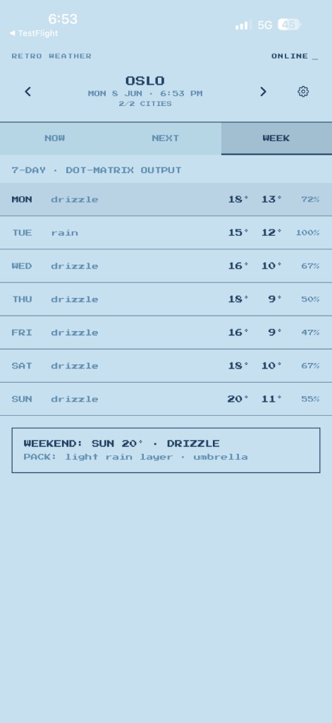 RetroWeather screenshot 3