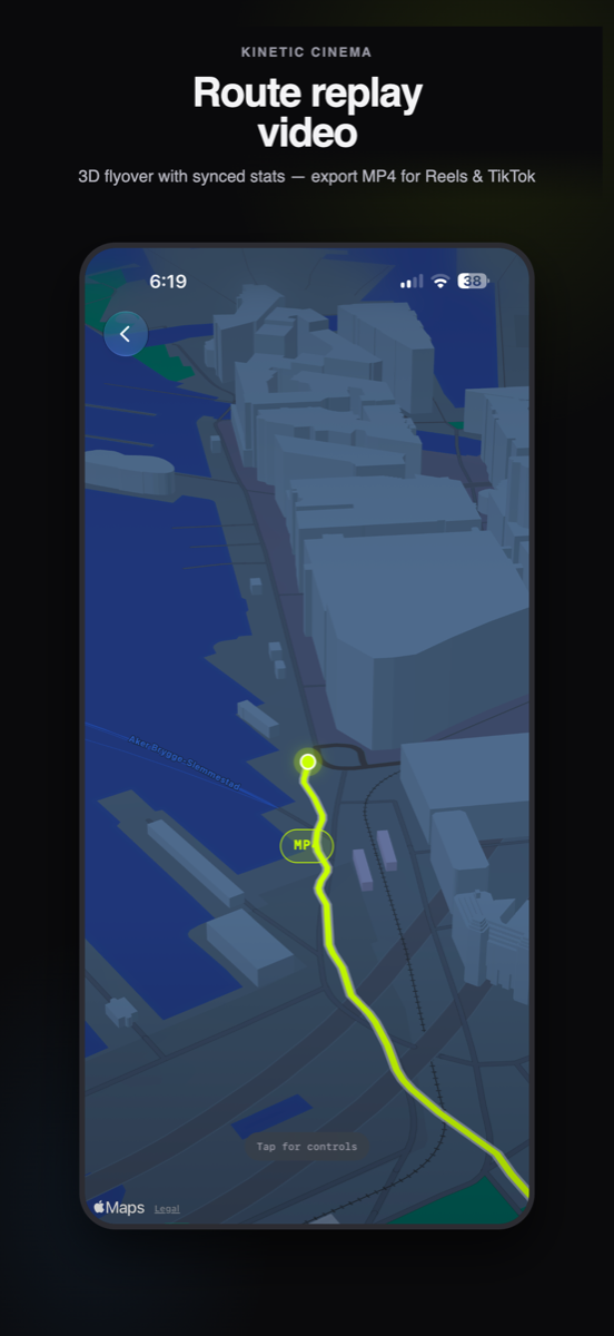 Workout Social — Route replay video