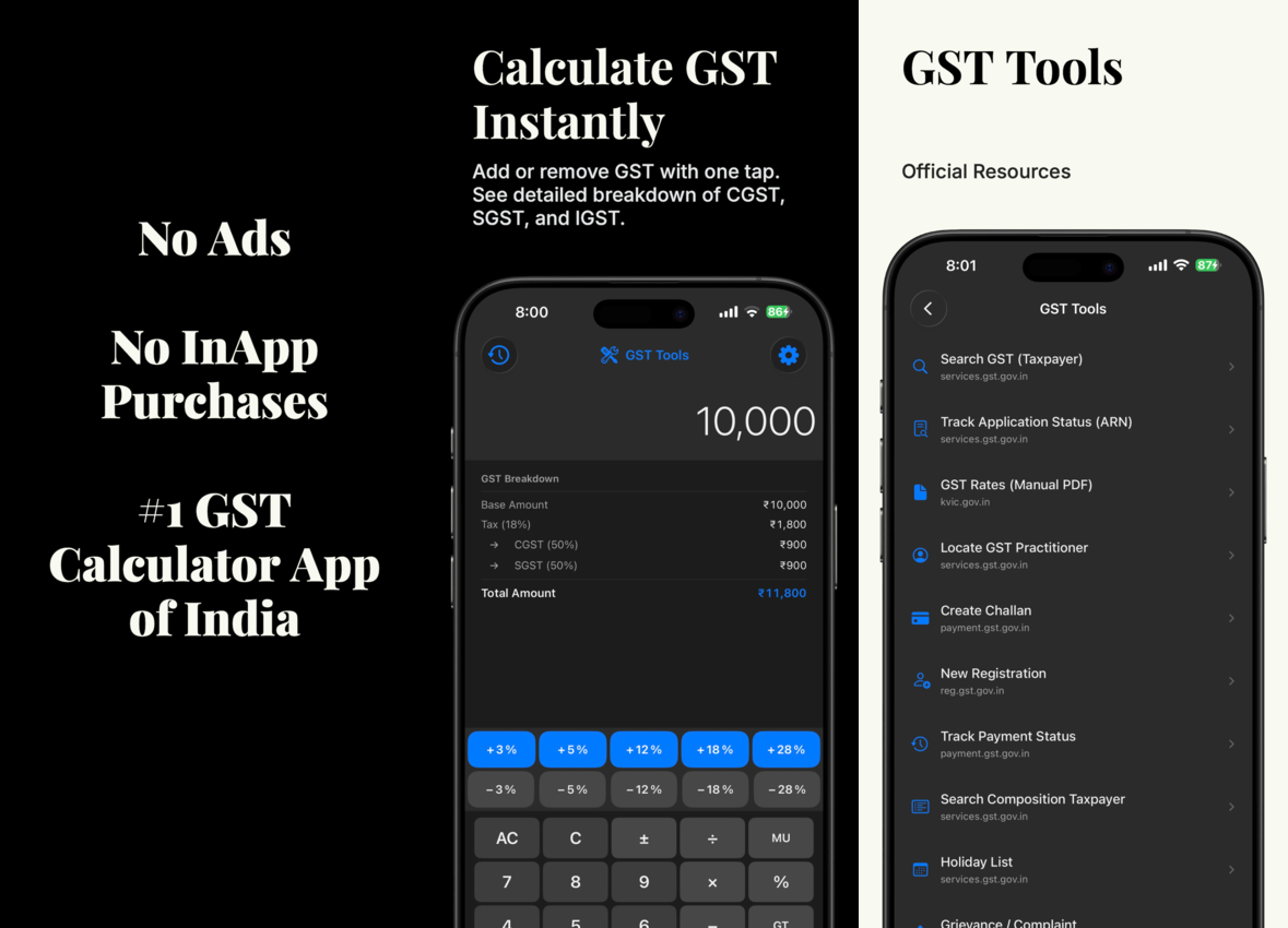 GST Tax Calculator