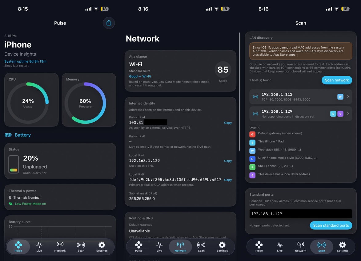 Pulse: System Network Monitor
